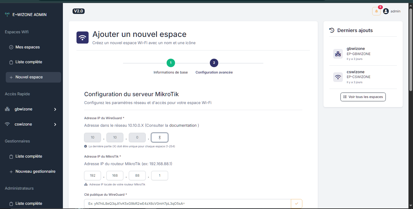 Configuration Hotspot