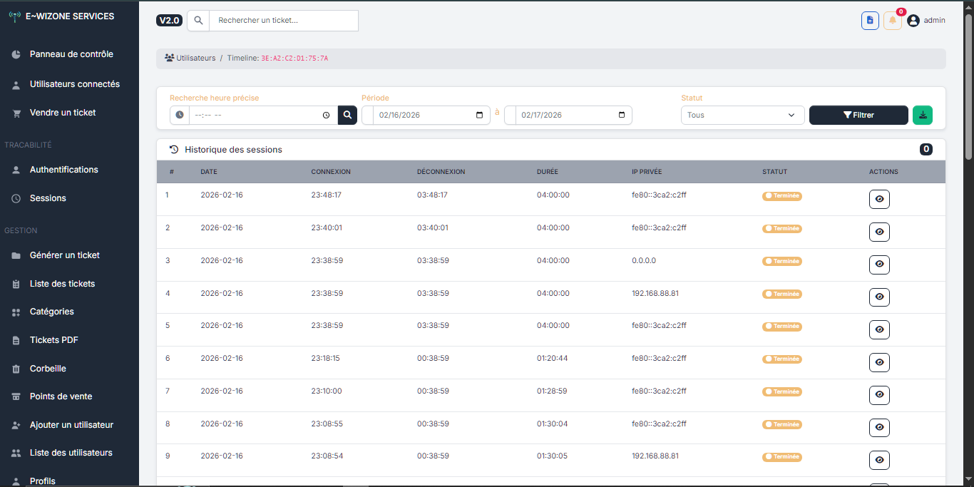 Gestion des utilisateurs